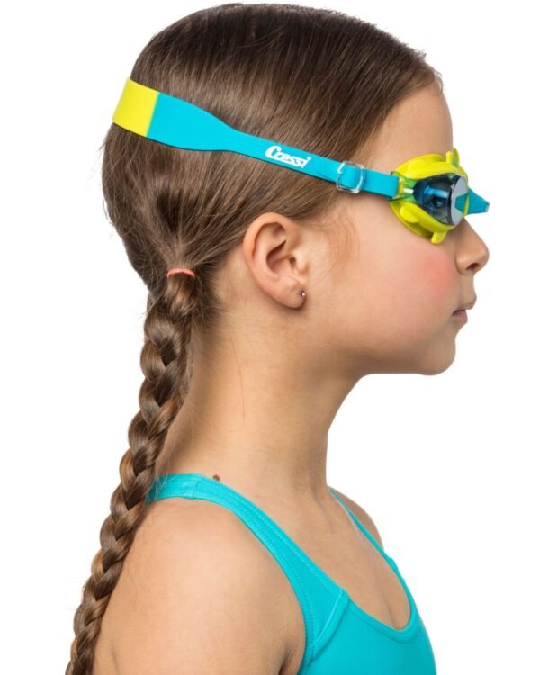 Gafas de Natación Cressi Seahorse Verde/Azure | Seguras y Cómodas para Niños de 4 a 8 Años - Image 4